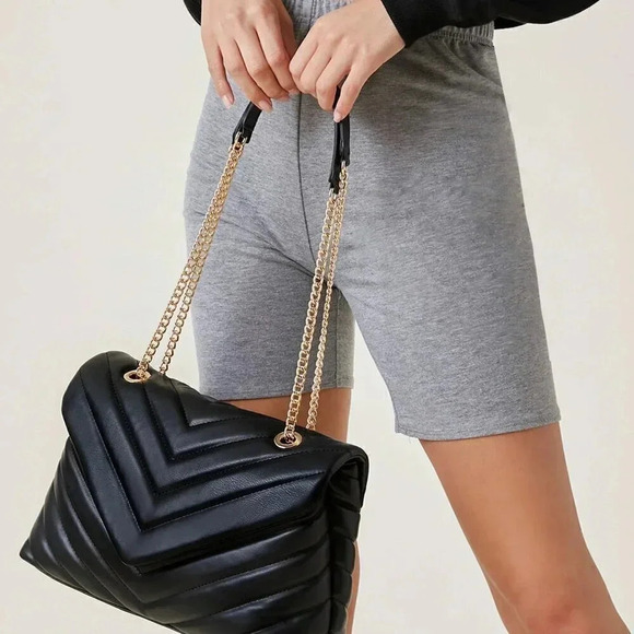 Black Elegant Women's Shoulder Bag - Picture 5 of 5